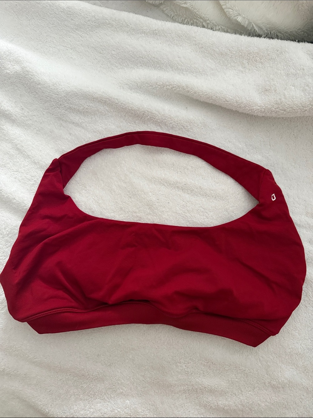 Seamless Pullover Sports Bralette - Deep Red